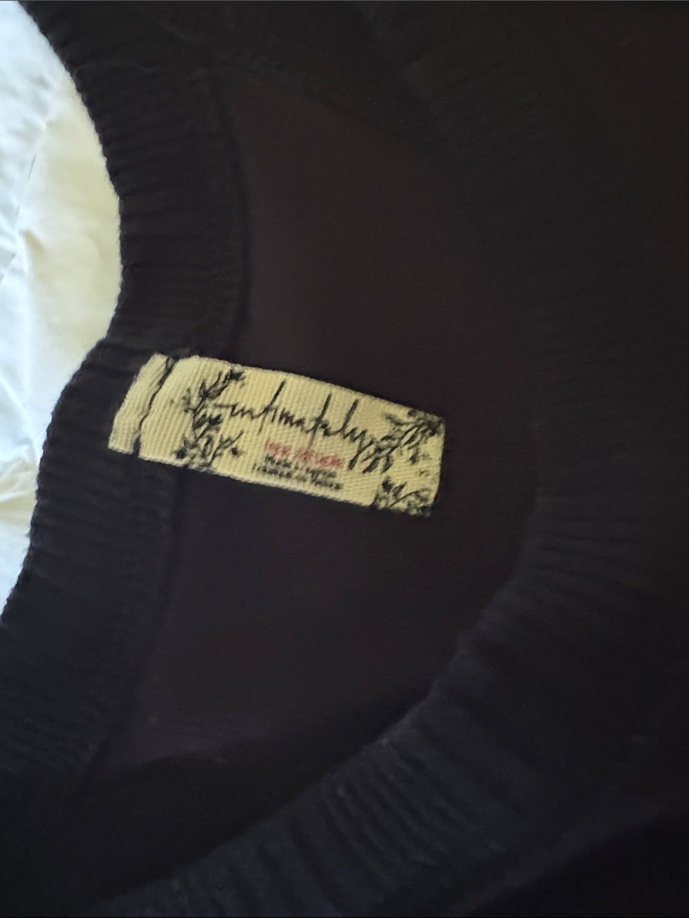 Free People Black Ribbed Racerback Tank Top - Picture 2 of 6